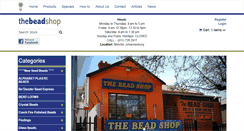 Desktop Screenshot of beadshop.co.za